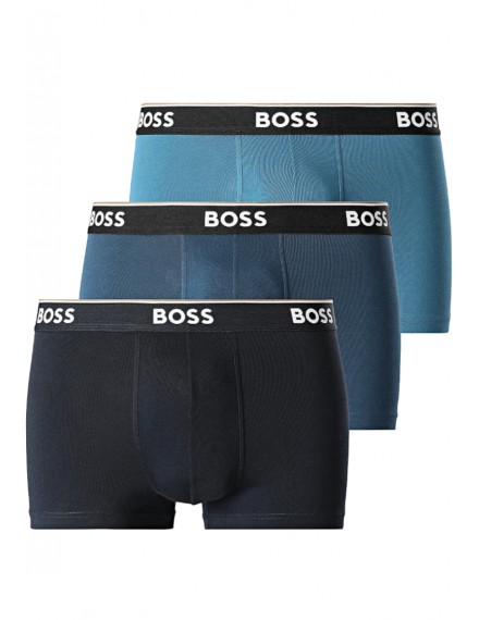 Bóxer Boss Power -3 Pack- Cotton Stretch (Azul multicolor)