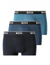 Bóxer Boss Power -3 Pack- Cotton Stretch (Azul multicolor)