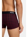 Boxer Hugo -3 Pack- Design Algodão Stretch (Cinza, Preto e Cinza Fantasia)