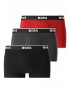 Bóxer Boss Power -3 Pack- Cotton Stretch (Rojo, Marengo y Negro)