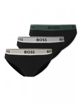 Slip Boss Power -3 Pack- Cotton Stretch (Negro Cint. Beige, Verde y Celeste)