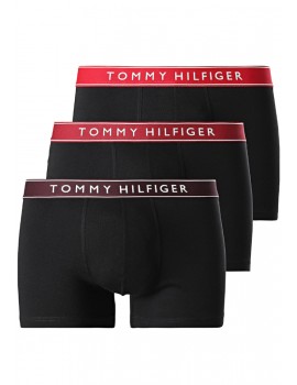 Bóxer Tommy Hilfiger -3 Pack- Everyday Essentials (Negro Cint. Roja Multicolor)