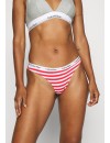 Tanga Calvin Klein -3 Pack- Carousel (Azul, Verde y Blanco a Rayas)