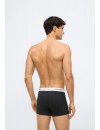 Bóxer Calvin Klein -3 Pack- Intense Power Microfibra (Negro Logo Blanco, Azul y Gris)