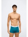 Bóxer Calvin Klein -3 Pack- Intense Power Microfibra (Negro Logo Blanco, Azul y Gris)