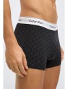 Bóxer Calvin Klein -3 Pack- Intense Power Microfibra (Negro Logo Blanco, Azul y Gris)