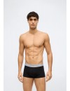 Bóxer Calvin Klein -3 Pack- Icon Cotton Stretch (Negro Cint. Negra, Gris y Roja)