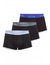 Bóxer Calvin Klein -3 Pack- Intense Power Microfibra (Negro Logo Blanco, Azul y Gris)