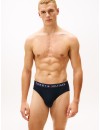 Slip Tommy Jeans -3 Pack- Original 1985 (Preto, Cinza e Azul Claro)