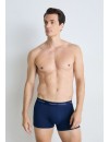 Boxer Tommy Hilfiger -3 Pack- Assinatura Cotton Essentials (Azul, Marinho e Fantasia)