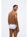 Bóxer Calvin Klein -3 Pack- Intense Power Microfibra (Negro Logo Blanco, Azul y Gris)