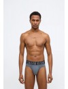 Bóxer Calvin Klein -3 Pack- Intense Power Microfibra (Negro Logo Blanco, Azul y Gris)