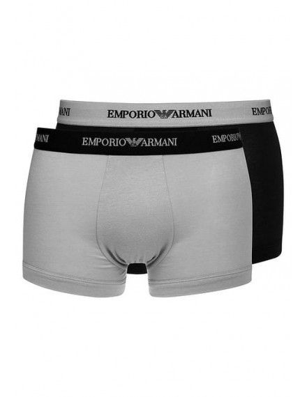 Pack de 2 Bóxers negro y gris -Emporio Armani-