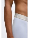 Bóxer Calvin Klein -3 Pack- Intense Power Microfibra (Negro Logo Blanco, Azul y Gris)