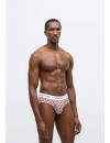 Slip Calvin Klein -3 Pack- Icon Cotton Stretch (Negro, Rosa y Fantasía)