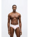 Slip Calvin Klein -3 Pack- Icon Cotton Stretch (Negro, Rosa y Fantasía)