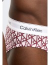 Slip Calvin Klein -3 Pack- Icon Cotton Stretch (Negro, Rosa y Fantasía)