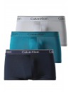 Boxer Calvin Klein -3 Pack- Microfibra CK96 (Cinza, Preto e Fantasia)