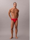 Bóxer Calvin Klein Icon -3 Pack- Cotton Stretch (Negro Cint. Azul, Gris y Roja)