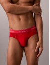 Bóxer Calvin Klein Icon -3 Pack- Cotton Stretch (Negro Cint. Azul, Gris y Roja)