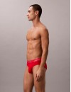 Bóxer Calvin Klein Icon -3 Pack- Cotton Stretch (Negro Cint. Azul, Gris y Roja)