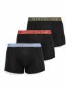 Boxer Tommy Hilfiger -3 Pack- Assinatura Cotton Essentials (Azul, Marinho e Fantasia)