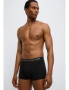 Bóxer Tommy Hilfiger -3 Pack- Original Logo Ribbed Cotton (Negro)