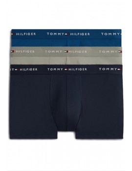 Bóxer Tommy Hilfiger -3 Pack- Signature Microfibra Essentials (Azul, Gris y Marino)