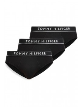 Slip Tommy Hilfiger -3 Pack- Essential Logo Cotton (Negro)