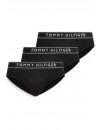Slip Tommy Hilfiger -3 Pack- Essential Logo Cotton (Negro)