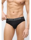 Slip Tommy Hilfiger -3 Pack- Essential Logo Cotton (Negro)