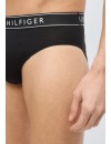 Slip Tommy Hilfiger -3 Pack- Essential Logo Cotton (Negro)