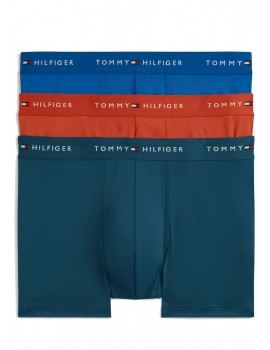 Bóxer Tommy Hilfiger -3 Pack- Signature Microfibra Essentials (Azul, Rojo y Cobalto)