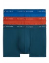 Boxer Tommy Hilfiger -3 Pack- Assinatura Cotton Essentials (Azul, Marinho e Fantasia)