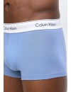 Bóxer Calvin Klein -3 Pack- Icon Cotton Stretch (Azul, Gris y Blanco)