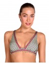 Bikini Dolores Cortés Copas Triangulares Extraíbles y Bikini Anudado (Estampado)