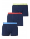 Boxer Tommy Hilfiger -3 Pack- Assinatura Cotton Essentials (Azul, Marinho e Fantasia)