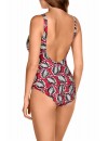 Bañador Naturana de Control Estampado (Negro, Naranja y Avellana)