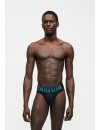 Bóxer Calvin Klein -3 Pack- Intense Power Microfibra (Negro Logo Blanco, Azul y Gris)