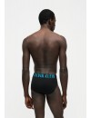 Slip Calvin Klein -3 Pack- Intense Power Cotton (Negro Logo Rojo, Azul y Gris)