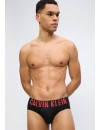 Bóxer Calvin Klein -3 Pack- Intense Power Microfibra (Negro Logo Blanco, Azul y Gris)