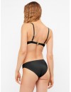 Bikini Gisela con Aros y Foam y Braguita Bikini en tejido Piqué (negro)