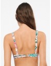 Bikini Gisela Balconette con Aros y Braguita Bikini Estampado Mosaico Tropical