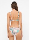 Bikini Gisela Balconette con Aros y Braguita Bikini Estampado Mosaico Tropical