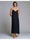 Vestido Largo Señoretta Tirante Ancho (Negro)
