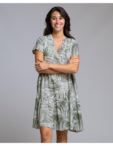Vestido Señoretta Sin Mangas Estampado Floral