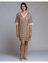 Vestido Señoretta de Crochet con Manga 3/4