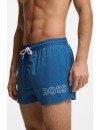 Bañador corto Boss Mooneye con logo estampado (Azul)