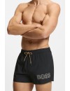 Bañador corto Boss Mooneye con logo estampado (Negro)