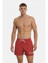 Bañador corto Boss Mooneye con logo estampado (Rojo)